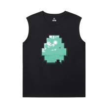 Bumbac Creeper Tricou Minecraft Minecraft tricouri fără mâneci pentru bărbați