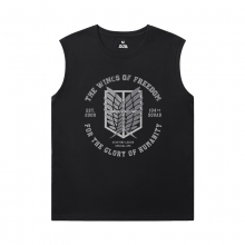 Hot Topic Anime Tshirts Attack on Titan Men'S Sleeveless Graphic T Shirts