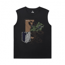 Aanval op Titan Tee Vintage Anime Mens Sleeveless Sport T Shirts