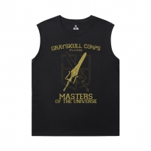 Hot Topic Anime Shirts Attack on Titan Men'S Sleeveless T Shirts Cotton