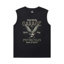 Chủ đề nóng Spark plug Tshirt Racing Car Men's Sleeveless T Shirts Cotton Chủ đề nóng Spark plug Tshirt Racing Car Men's Sleeveless T Shirts Cotton