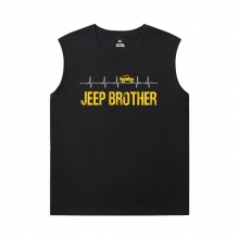 Car T-Shirts Cotton Jeep Wrangler Men Sleeveless Tshirt