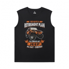 Camiseta de la camiseta cool Jeep Wrangler hombres diseñador camisetas sin mangas