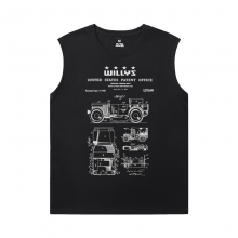 T shirt personalizzata Jeep Wrangler Shirts Car Mens Oversize Sleeveless