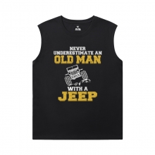 Carro oversized camiseta sem mangas cool Jeep Wrangler Camisetas