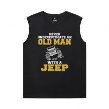 Car Oversized Sleeveless T Shirt Cool Jeep Wrangler T-Shirts