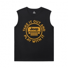 Car Tees Cotton Jeep Wrangler Youth Sleeveless Camisetas