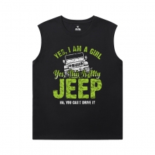 Samochód Męskie XXXL Koszulki bez rękawów Cool Jeep Wrangler Shirt