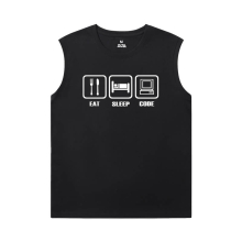 Programmer Shirt Geek Cool Sleeveless Tee Shirts Mens