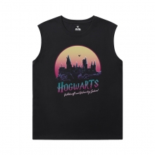 Camisetas de Harry Potter Camisas de algodão masculino sem mangas