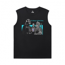 Camisa de qualidade da camiseta de pescoço da tripulação sem mangas de Star Wars