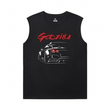 レーシングカー T シャツ コットン GTR メンズ ノースリーブ スポーツ T シャツ