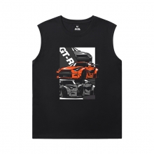 Camiseta sem mangas do carro Mens Cool GTR Tee Shirt