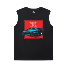 Racing Car T-Shirt Cotton GTR Sleeveless T Shirts Men'S For Gym