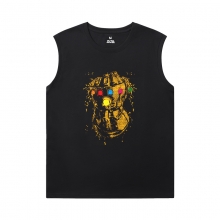 Marvel Thanos Mens Sleeveless Thể thao T Shirts The Avengers Tee Shirt