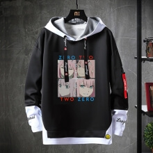 Darling In The Franxx Moletom Preto Hoodie