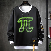 Mathematics Sweatshirts Geek Black PI Tops