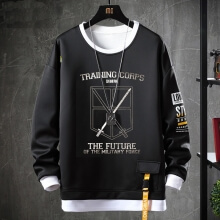 Attack on Titan Sweatshirt Black Jacket