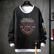 เสื้อสเวตเตอร์สองชิ้นปลอม Harley-Davidson เสื้อสเวตเตอร์