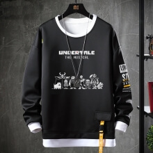 Undertale Hoodie Fake Two-Piece Annoying Dog Skull Sweatshirt