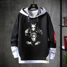 Jahrgang Anime JoJo bizarre Abenteuer Hoodie gefälschte zweiteilige Sweatshirt