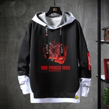 Falsos moletons de duas peças anime one punch man jacket