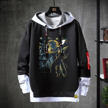 Final Fantasy Hoodie Falso Dois Pedaços Moletom