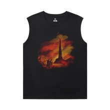 Cowboy Bebop Bóng rổ Sleeveless T Shirt Chất lượng Tee