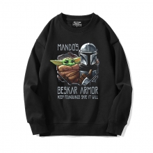 Mandalorian Sweatshirt Crew Neck Yoda Jacheta