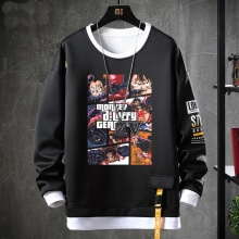 One Piece Sweatshirts Anime Black Coat