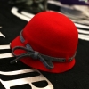  Woolen Hat Warm Retro Fisherman Hat For Ladies Adjustable Red Fedoras Caps 