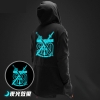 Luminous Sword Art Online Long Hoodie Black SAO Coats for Youth