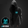 Luminous Sword Art Online Long Hoodie Black SAO Coats for Youth