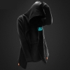 Luminous Sword Art Online Long Hoodie Black SAO Coats for Youth