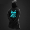 Luminous Sword Art Online Long Hoodie Black SAO Coats for Youth