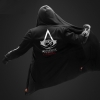 Assassin ' s Creed origens longa camisola Cosplay capuz preto para homens