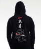 Cool Japanese Ninja Hanzo Hoodie Black Kung Fu Pull Finger Sweatshirt
