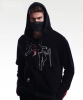 Cool Japanese Ninja Hanzo Hoodie Black Kung Fu Pull Finger Sweatshirt