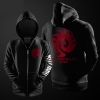 พายุหิมะดาวหัตถกรรม 2 Zerg Hoodie สีดำซิปขึ้นตาร์เสื้อ