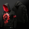 World of Warcraft Horde Hoodie WOW For the Horde Zipper Sweatshirt For Men Boy Cool