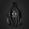 Assassins Creed unitate Long Hoodie bărbaţi negru asasini cosplay haina