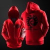 พายุหิมะดาวหัตถกรรม 2 Zerg Hoodie สีดำซิปขึ้นตาร์เสื้อ