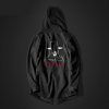 Cool V For Vendetta Long Hoodie Black Hooded  Sweater for Men