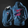 Blizzard Overwatch Soldier 76 Hoodie Zip Up Black Mens Sweatshirt