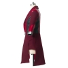 Scarlet Witch Cosplay Costume Avengers Age of Ultron Wanda Maximoff Pu Leather Coat