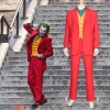 Batman Joker cosplay Costumes Red Man Coat
