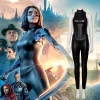 Alita Battle Angel Cosplay Women Pants Sets Faux Leather Holloween Costumes