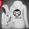 <p>ตัวแทนของโล่ Hoodies ภาพยนตร์เสื้อสเวตเตอร์คลุมด้วยผ้าสีดํา</p>
