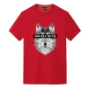 Geometrisches Wolf Design T-Shirt