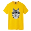 Geometrisk Wolf Design T-shirt